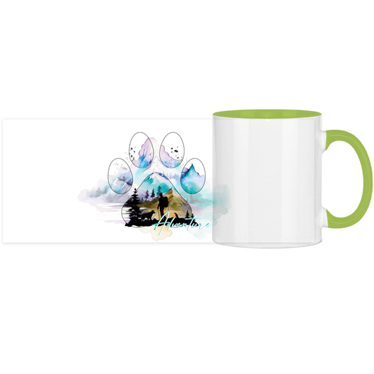 Panorama Tasse zweifarbig Pfote Adventure 3