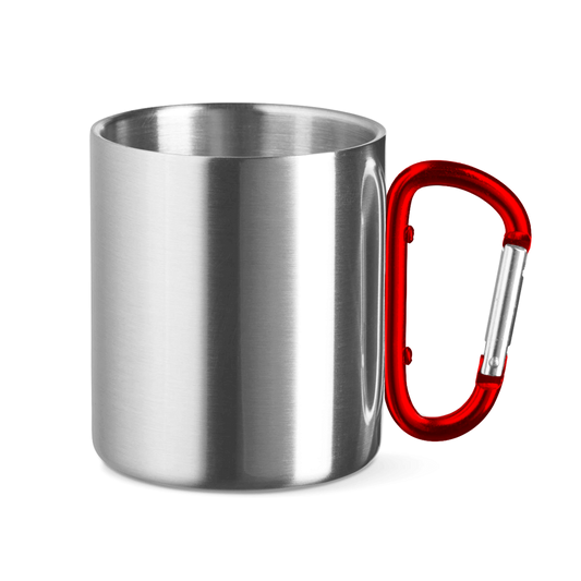 Edelstahltasse mit Karabinergriff Adventure 1