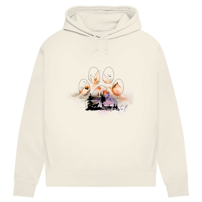 Damen Premium Bio Hoodie Pfote Stubaital 4