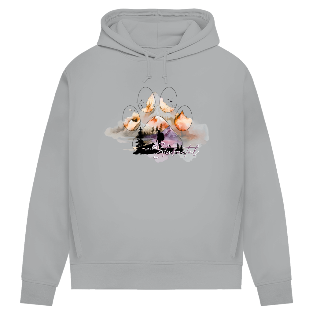 Damen Premium Bio Hoodie Pfote Stubaital 4
