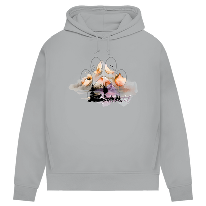 Damen Premium Bio Hoodie Pfote Stubaital 4
