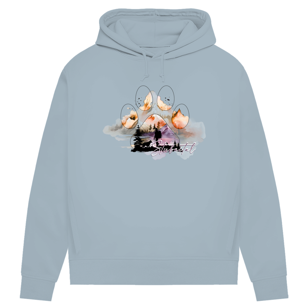 Damen Premium Bio Hoodie Pfote Stubaital 4