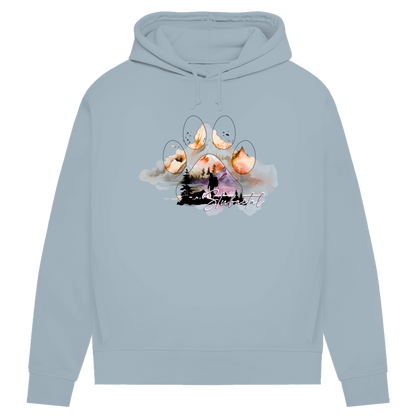 Damen Premium Bio Hoodie Pfote Stubaital 4