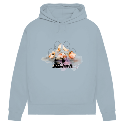 Damen Premium Bio Hoodie Pfote Stubaital 4