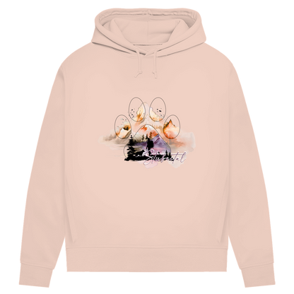 Damen Premium Bio Hoodie Pfote Stubaital 4