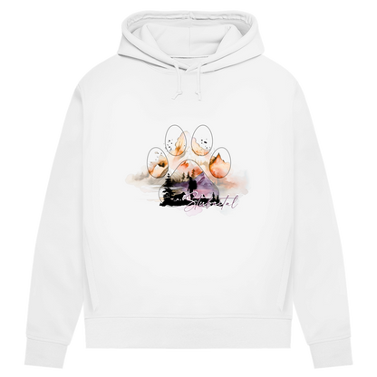 Damen Premium Bio Hoodie Pfote Stubaital 4