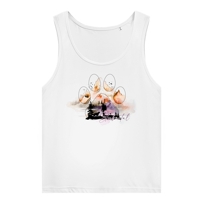 Damen Premium Organic Tank Top Pfote Stubaital 4