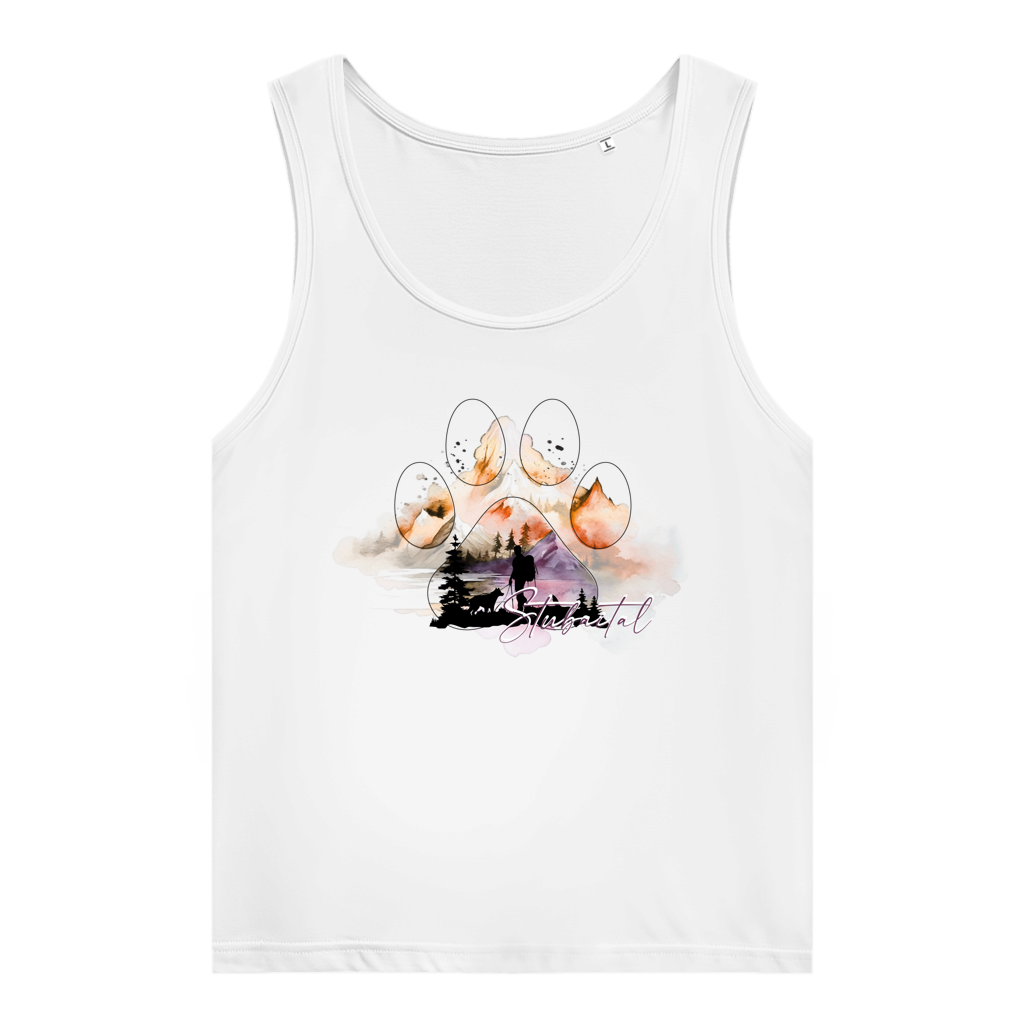 Damen Premium Organic Tank Top Pfote Stubaital 4