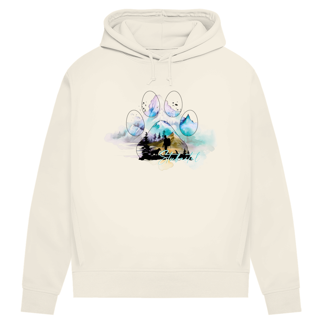 Damen Premium Bio Hoodie Pfote Stubaital 3