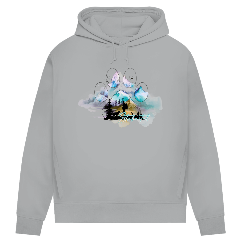Damen Premium Bio Hoodie Pfote Stubaital 3