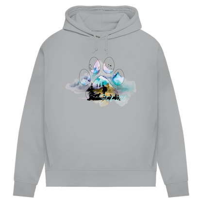Damen Premium Bio Hoodie Pfote Stubaital 3