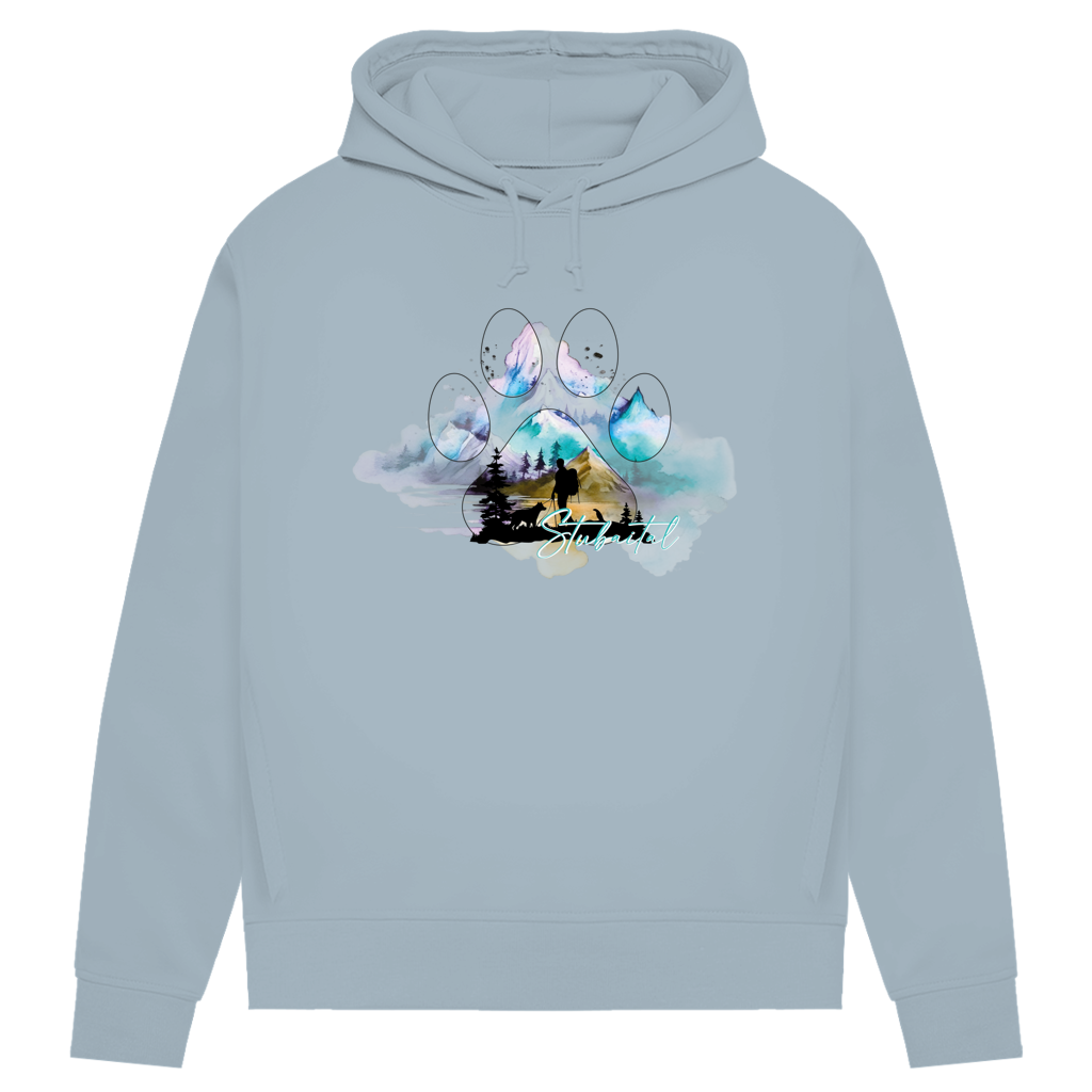 Damen Premium Bio Hoodie Pfote Stubaital 3