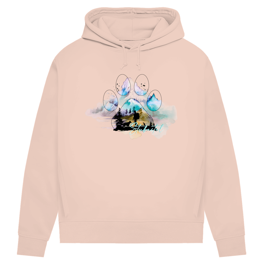 Damen Premium Bio Hoodie Pfote Stubaital 3