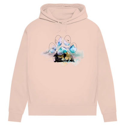 Damen Premium Bio Hoodie Pfote Stubaital 3