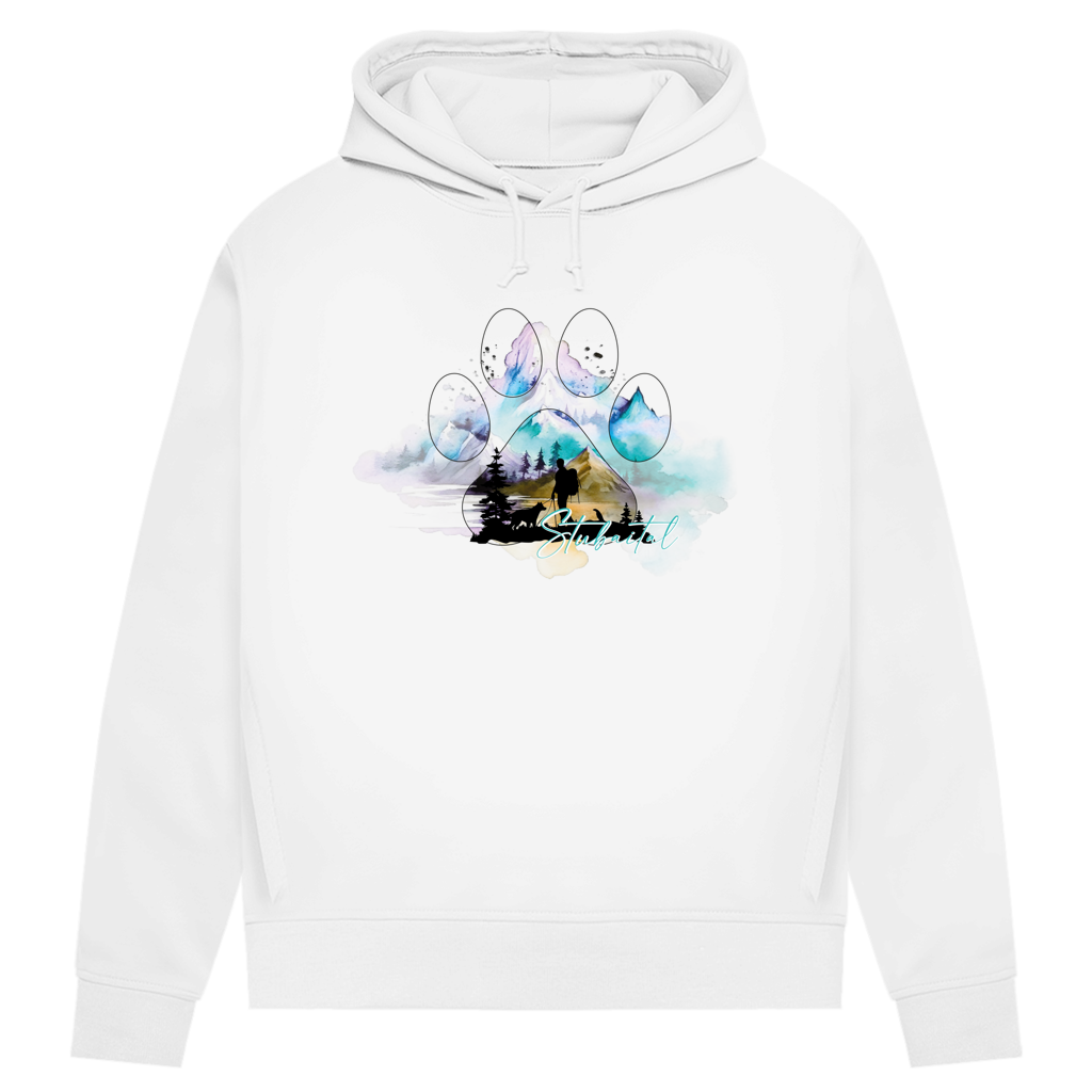 Damen Premium Bio Hoodie Pfote Stubaital 3