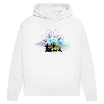 Damen Premium Bio Hoodie Pfote Stubaital 3