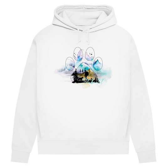 Damen Premium Bio Hoodie Pfote Stubaital 3