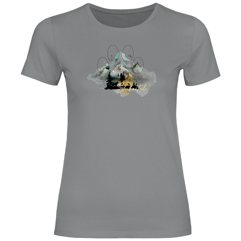 Damen T-Shirt Pfote Stubaital 2