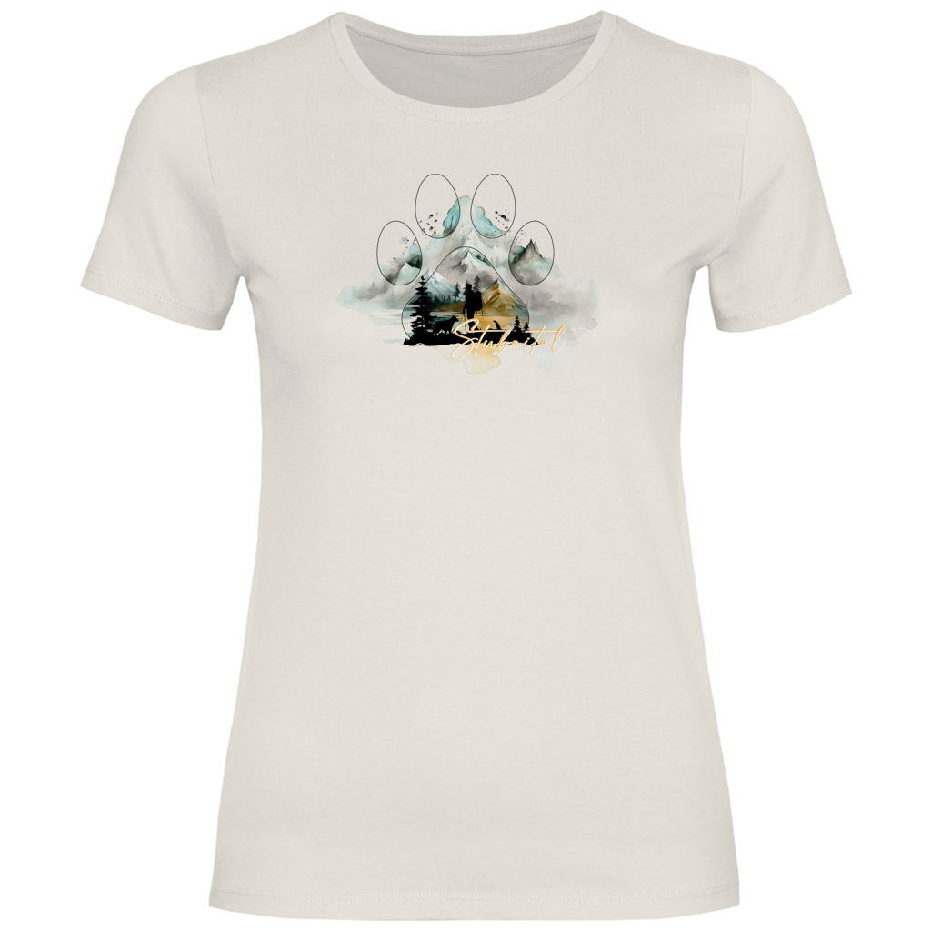 Damen T-Shirt Pfote Stubaital 2