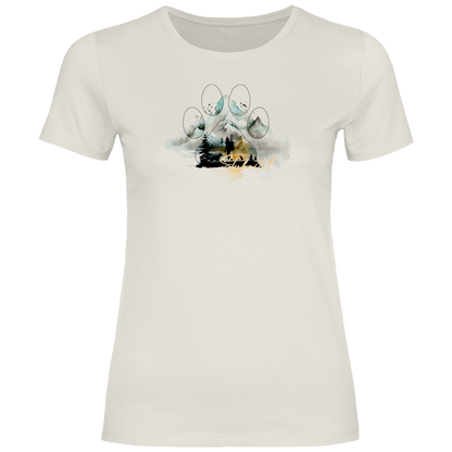 Damen T-Shirt Pfote Stubaital 2