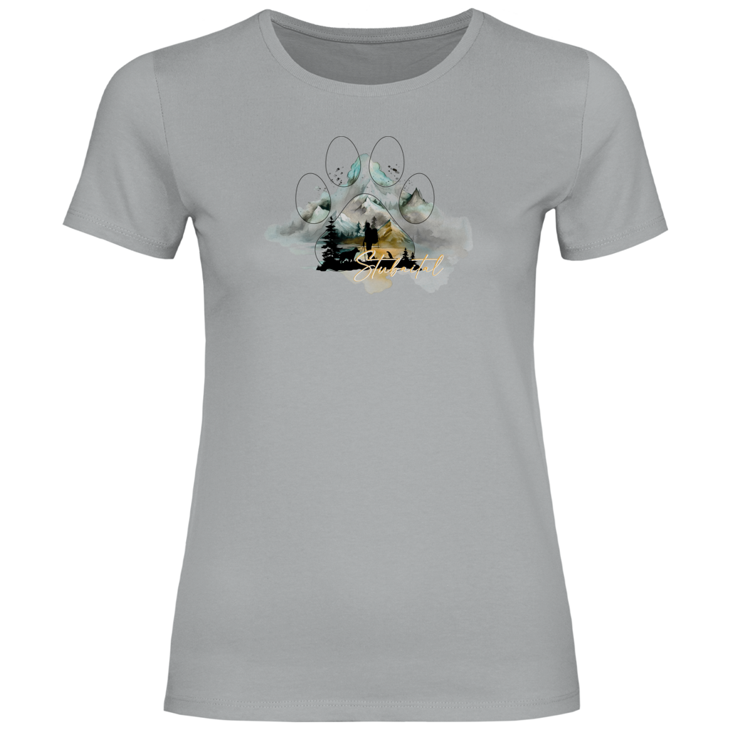 Damen T-Shirt Pfote Stubaital 2