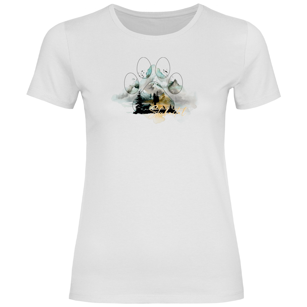 Damen T-Shirt Pfote Stubaital 2