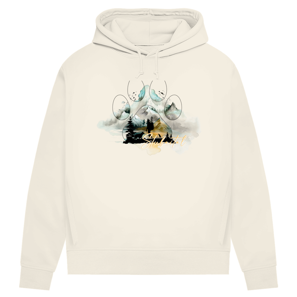 Damen Premium Bio Hoodie Pfote Stubaital 2