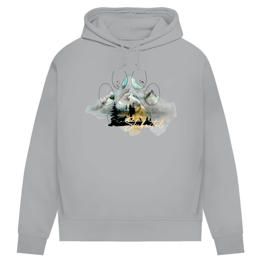 Damen Premium Bio Hoodie Pfote Stubaital 2