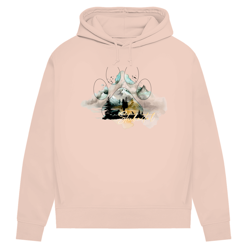 Damen Premium Bio Hoodie Pfote Stubaital 2