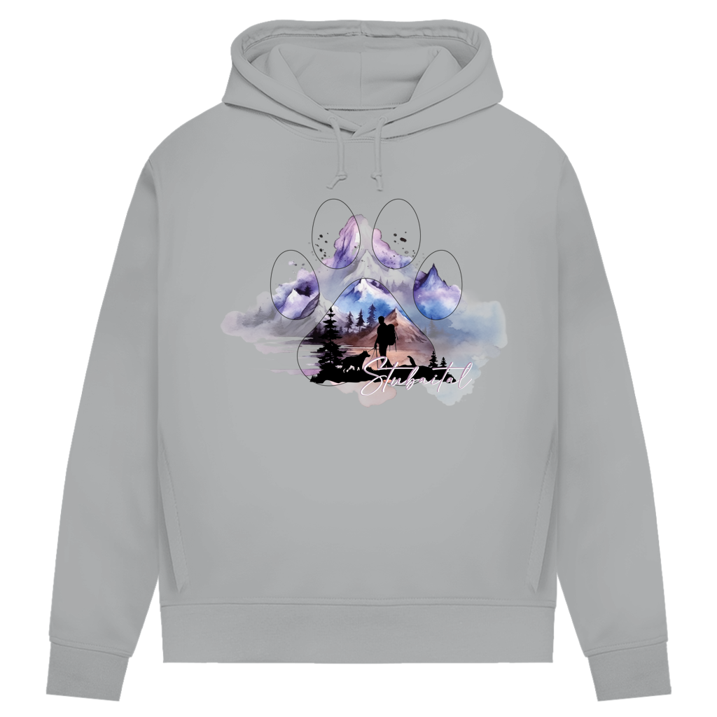 Damen Premium Bio Hoodie Pfote Stubaital 1