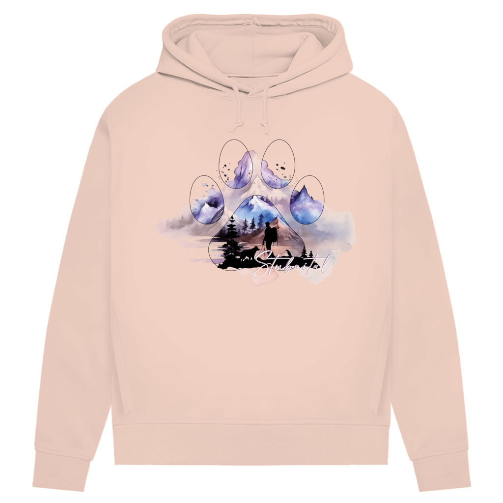 Damen Premium Bio Hoodie Pfote Stubaital 1