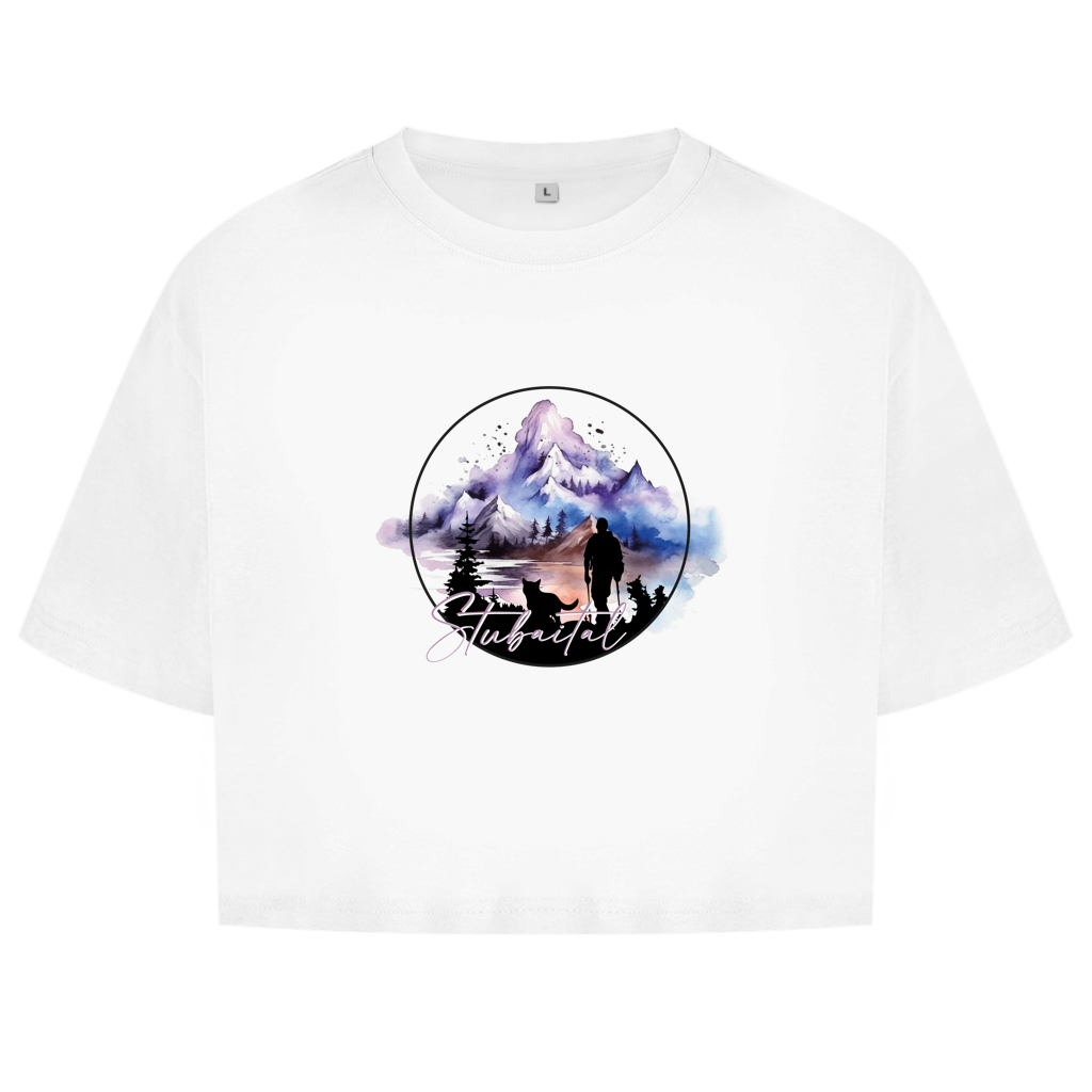 Damen Oversize Crop Top Stubaital 1