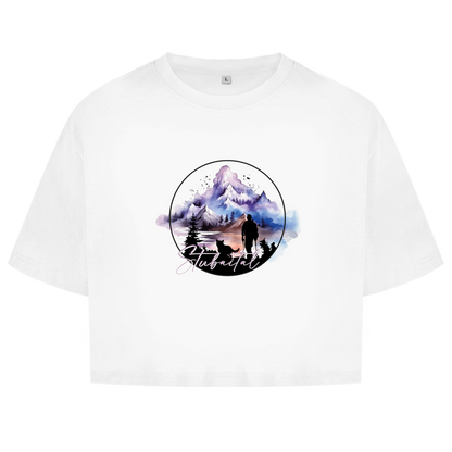 Damen Oversize Crop Top Stubaital 1