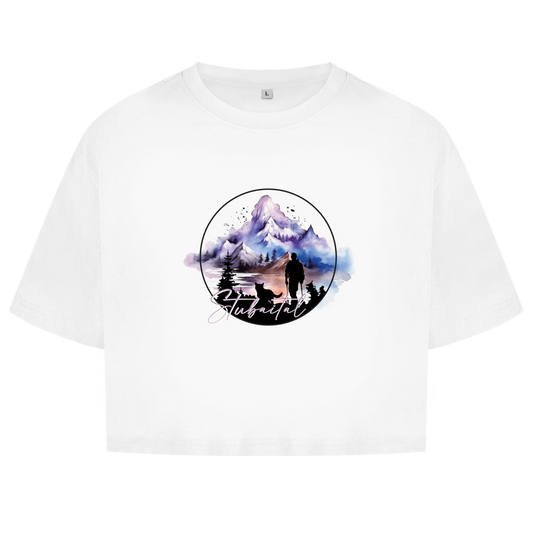 Damen Oversize Crop Top Stubaital 1