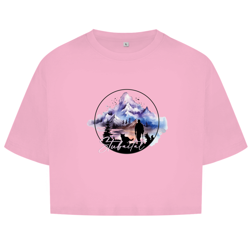 Damen Oversize Crop Top Stubaital 1