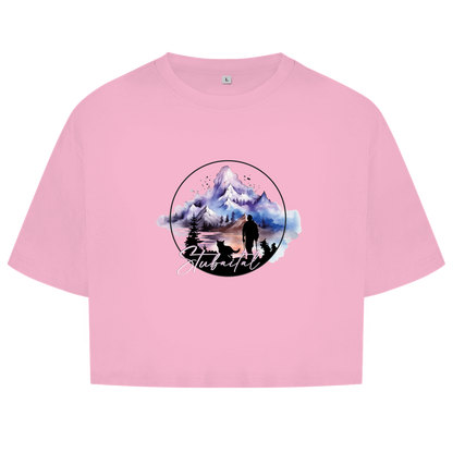 Damen Oversize Crop Top Stubaital 1