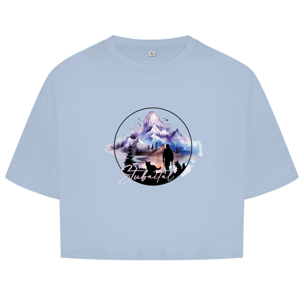 Damen Oversize Crop Top Stubaital 1