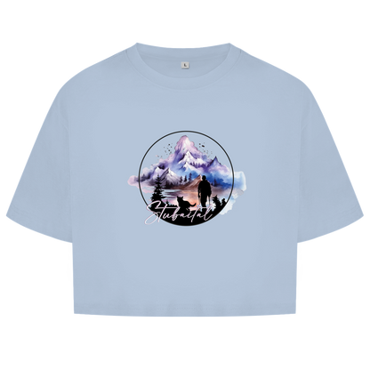 Damen Oversize Crop Top Stubaital 1