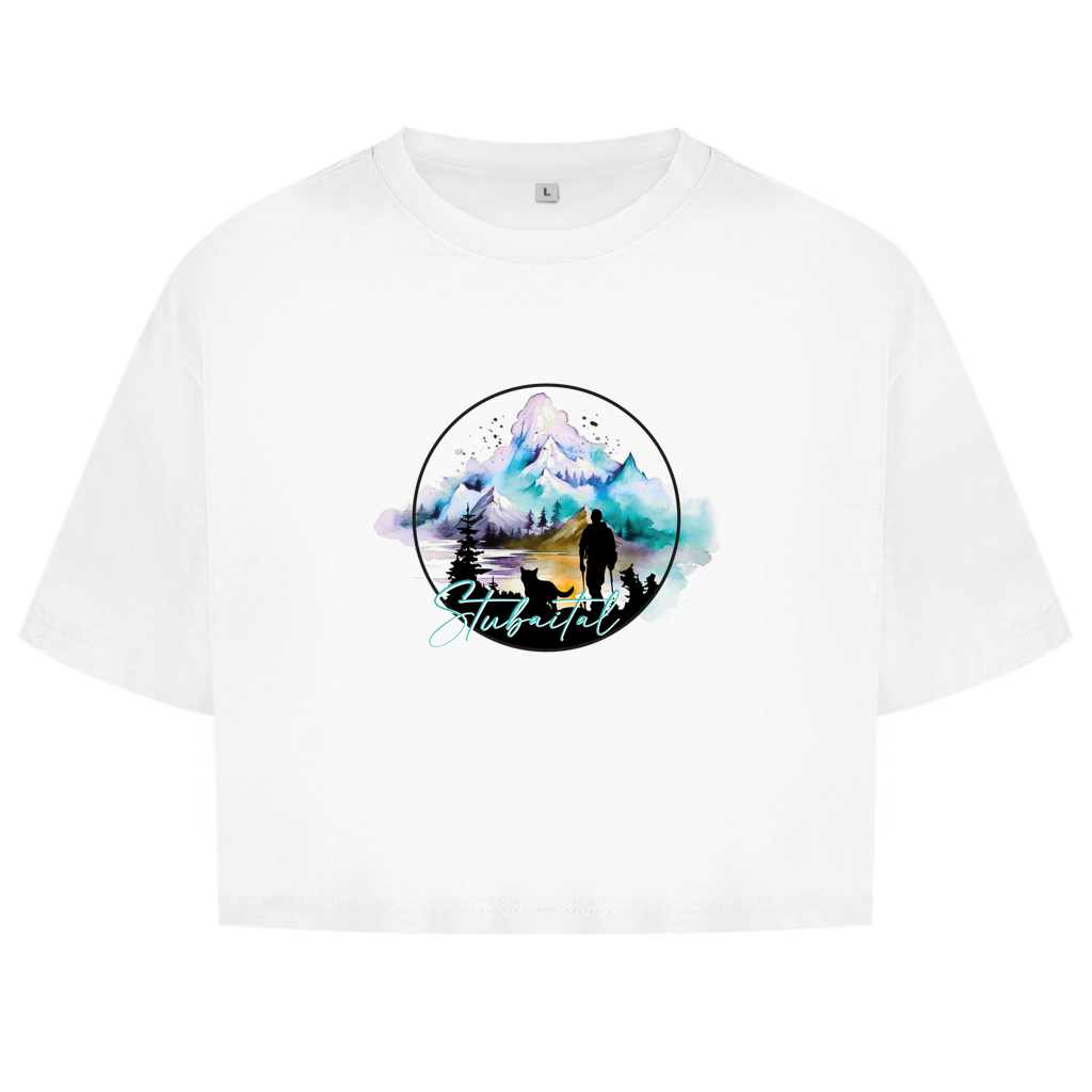 Damen Oversize Crop Top  Stubaital 2