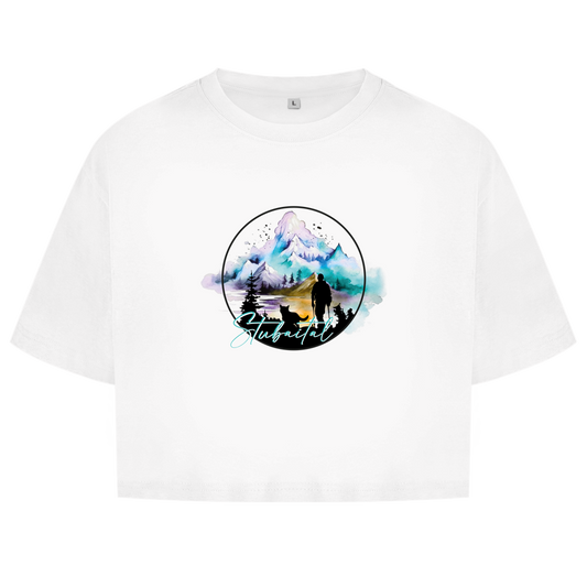 Damen Oversize Crop Top  Stubaital 2