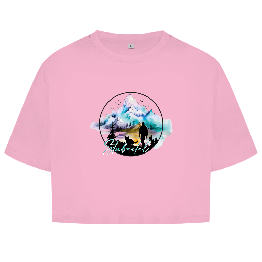 Damen Oversize Crop Top  Stubaital 2