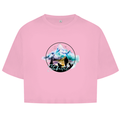Damen Oversize Crop Top  Stubaital 2