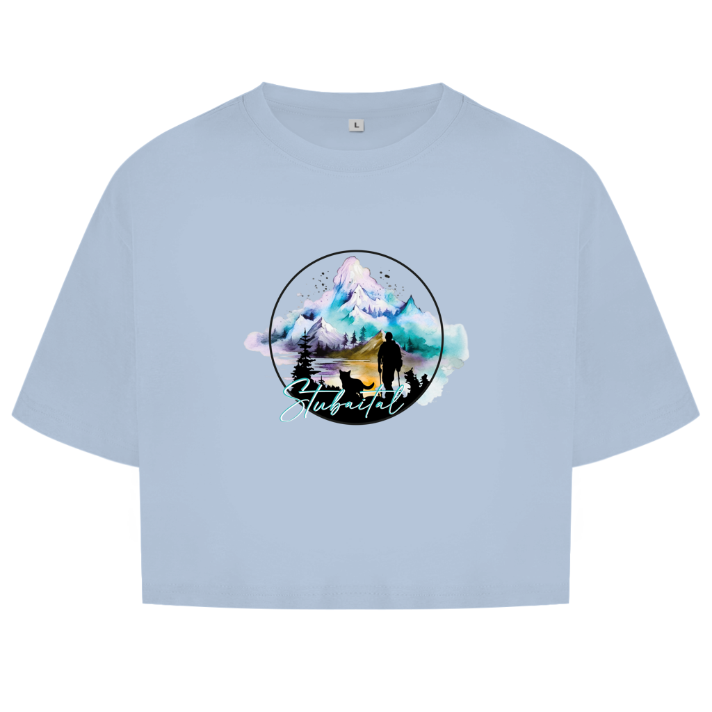 Damen Oversize Crop Top  Stubaital 2
