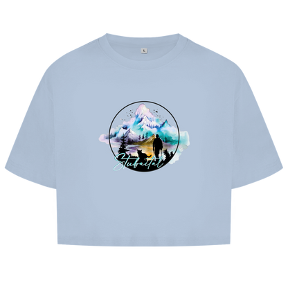 Damen Oversize Crop Top  Stubaital 2