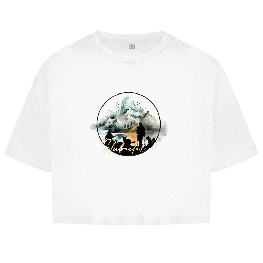 Damen Oversize Crop Top  Stubaital 3