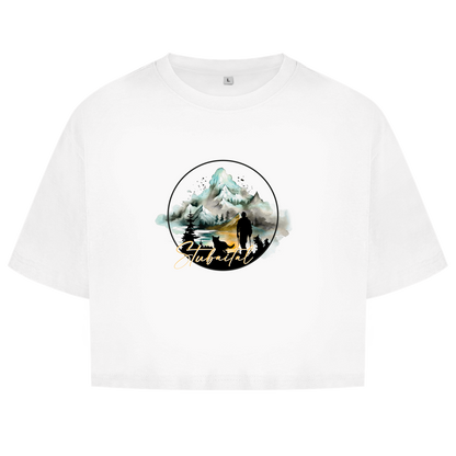 Damen Oversize Crop Top  Stubaital 3