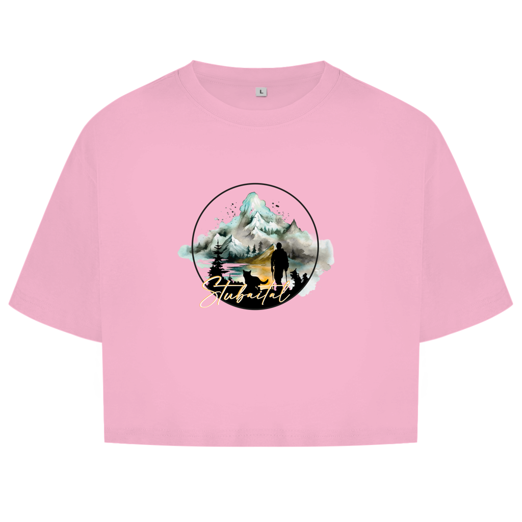 Damen Oversize Crop Top  Stubaital 3