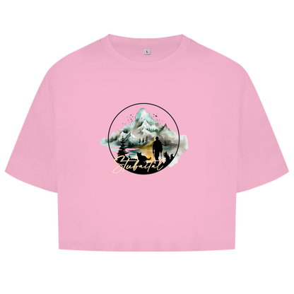 Damen Oversize Crop Top  Stubaital 3
