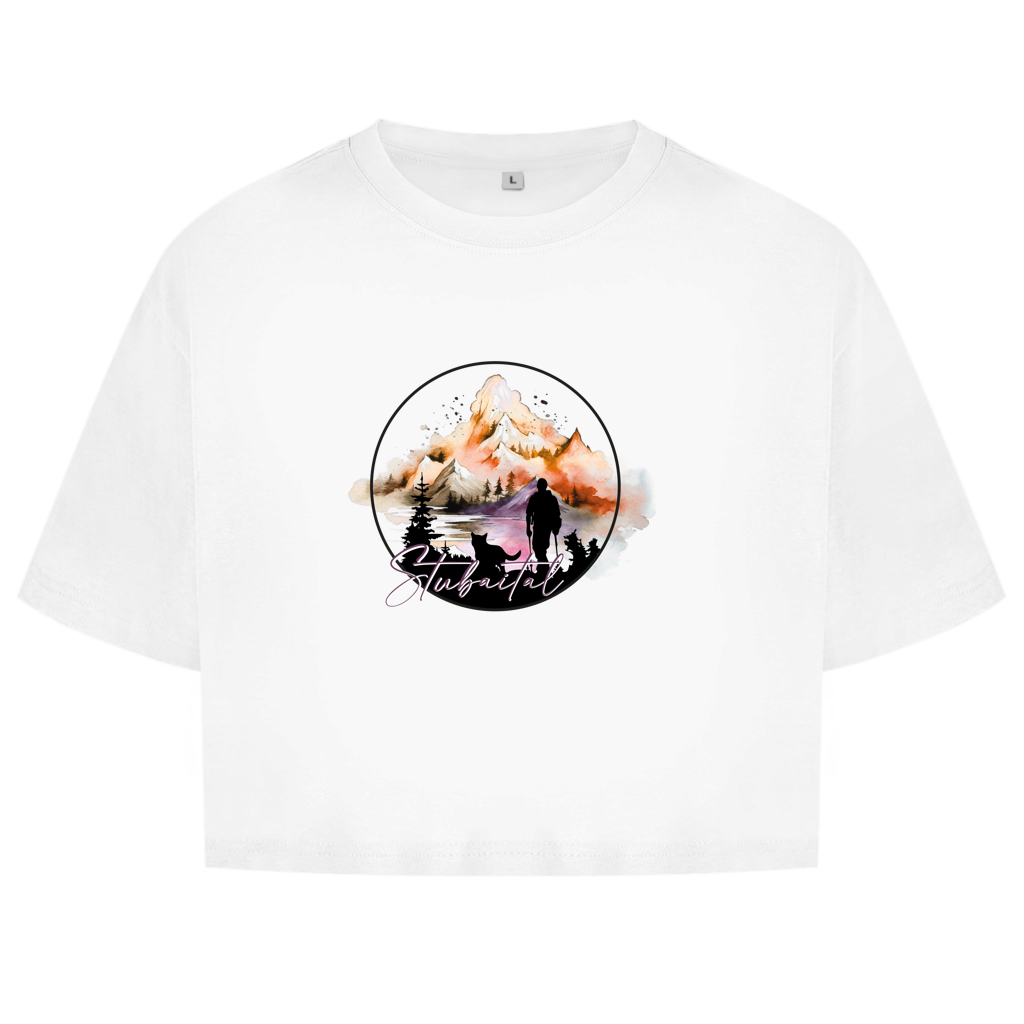 Damen Oversize Crop Top  Stubaital 4