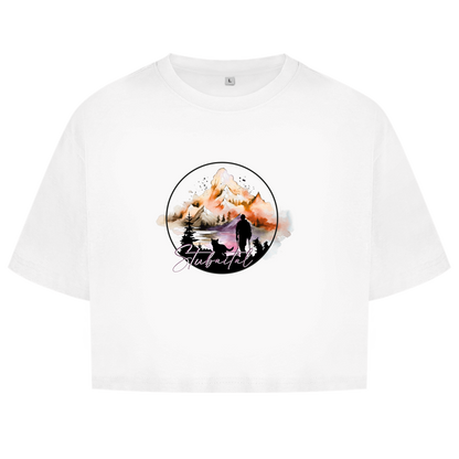 Damen Oversize Crop Top  Stubaital 4